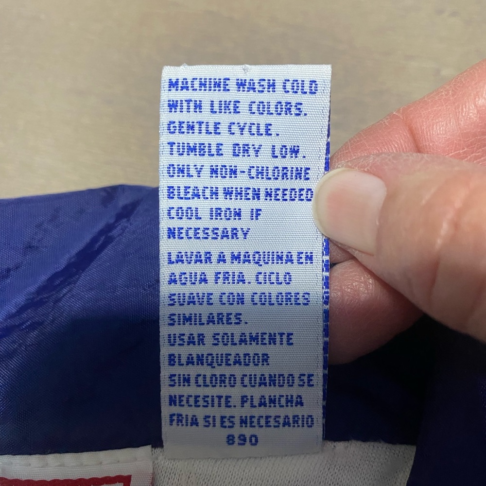 Spalding windbreaker track suit jacket, lined full‎ zip unisex size large - Picture 8 of 10